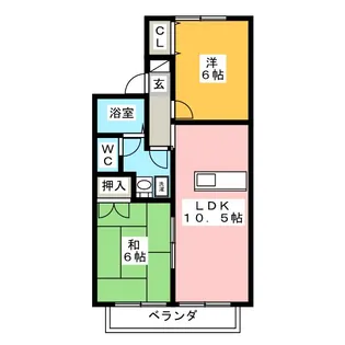 ソレイユ南本郷【2階】の間取り