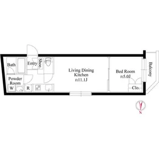 グランパセオ代々木上原II【2階】の間取り