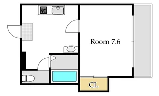リヴェール弓之町【4階】の間取り