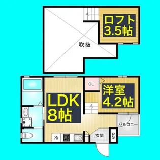 ヴィラ・フェリシアス大曽根【1階】の間取り