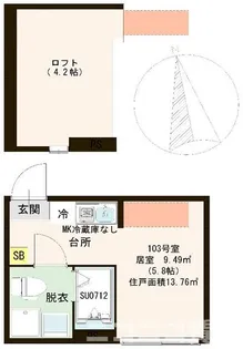 東京都葛飾区東金町2【アパート】の間取り