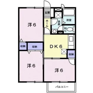 神奈川県相模原市南区磯部【アパート】の間取り