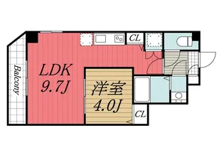 千葉県千葉市稲毛区稲毛東3【マンション】の間取り