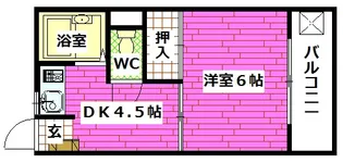 コーポ築山【3階】の間取り