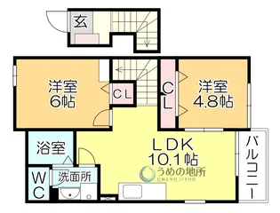 ハイグランツA【2階】の間取り