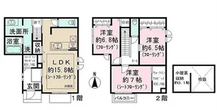 東京都渋谷区初台2【一戸建】の間取り