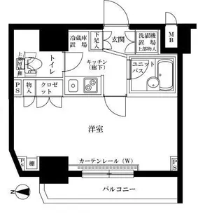 ルーブル錦糸町弐番館【4階】の間取り