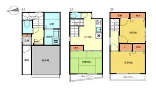 東京都中野区中央2【一戸建】の間取り
