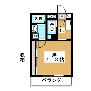 富士見ハイム【3階】の間取り