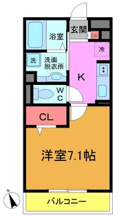 ダイワプレミア当代島I【3階】の間取り