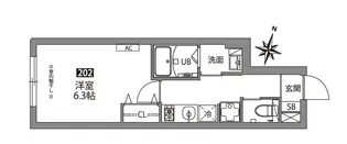 FABRIC中井【2階】の間取り