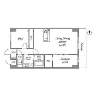 GROOVE豊中レジデンス【1階】の間取り