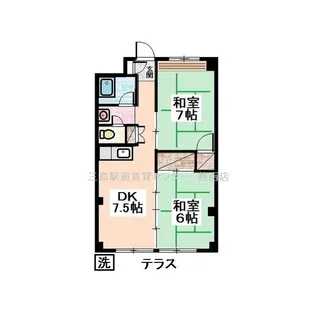 仲道マンション【1階】の間取り