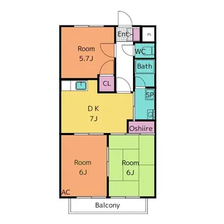 サープラスIII 都築【2階】の間取り