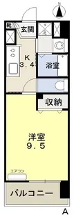 福富GRADEマンション【4階】の間取り