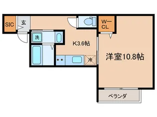 Maison du Alpha【1階】の間取り