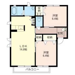 シャルマン【1階】の間取り