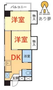 D.H.桜木町ビル【9階】の間取り