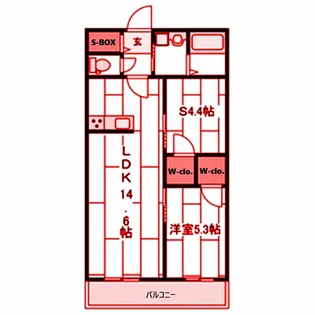 グリーングレイス【2階】の間取り