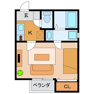 ネオ・レジデンス助信【1階】の間取り