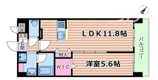 WISTERIA(ウェスタリア)【2階】の間取り