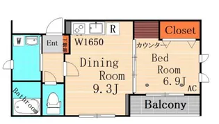 クオリア桜上水【2階】の間取り