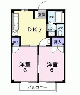 エムシティ【1階】の間取り