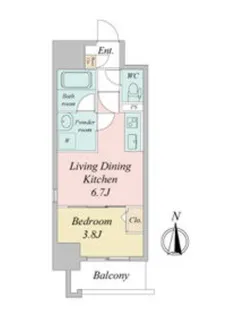 ポルタニグラ大須【2階】の間取り