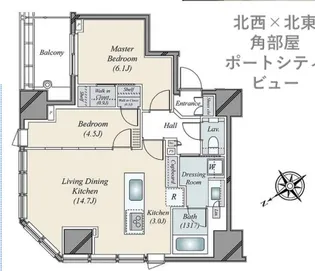 パークホームズ浜松町【18階】の間取り