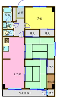 レトゥールビヨン山の田II【3階】の間取り