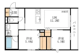NOBEL中落合【2階】の間取り