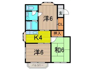 ハイツ西野【2階】の間取り