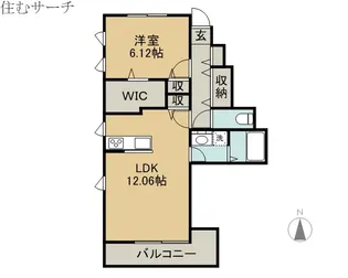 ハピネス白雲【1階】の間取り