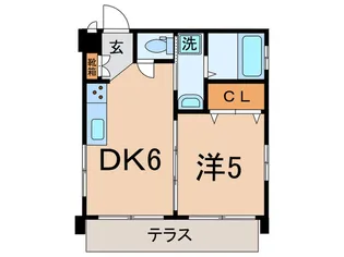 大久保マンション【1階】の間取り
