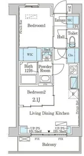 インスタイルレジデンス本駒込【5階】の間取り