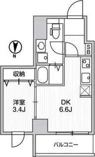 LUNIQ亀戸【4階】の間取り