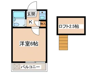 フローラ八雲台【1階】の間取り