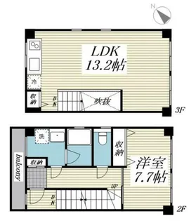 サリースマイル参番館【2階】の間取り