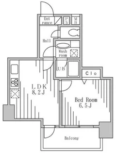 ホープシティ秋葉原【4階】の間取り