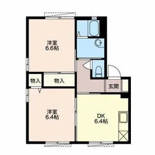 パインコースト【1階】の間取り