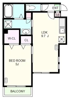 サニーセトル【1階】の間取り
