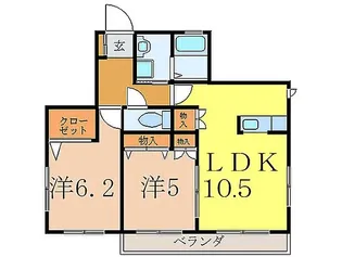 パークサイドN【1階】の間取り