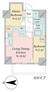 ドゥーエ王子神谷【2階】の間取り