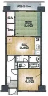 お花茶屋ローヤルコーポ【3階】の間取り