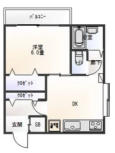 リーブランワカバヤシ【3階】の間取り