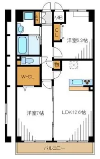 BRANCHE KT【6階】の間取り