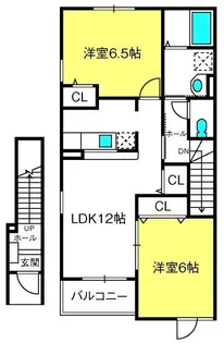 プリムラ【2階】の間取り