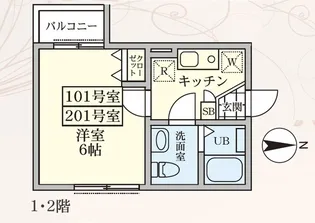 グランツ菊名【1階】の間取り