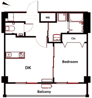 Kフラッツ根岸【3階】の間取り