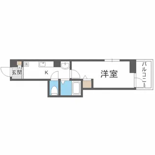 グランパシフィック桜川【9階】の間取り
